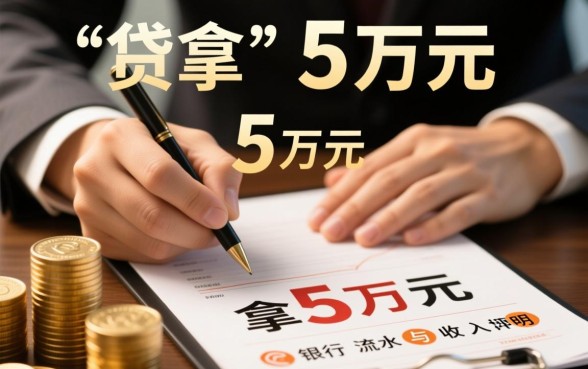 贷款5万哪里可以当天贷出来不看信用