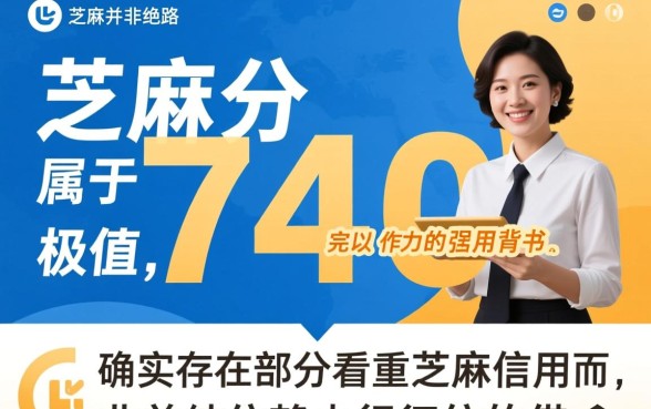 征信花了芝麻分740可以下款吗