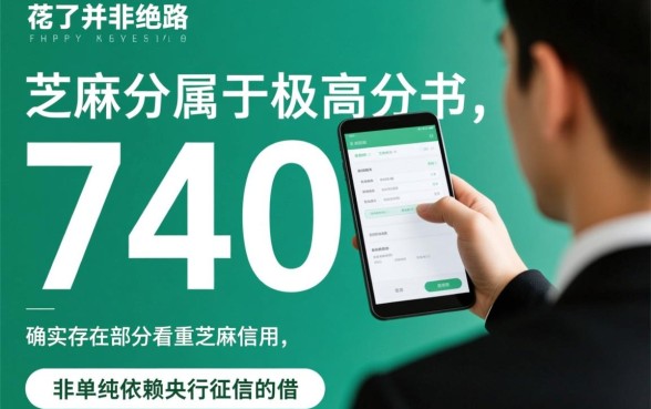 征信花了芝麻分740可以下款吗