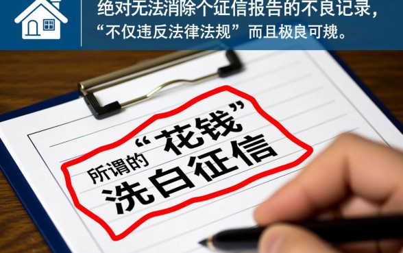 征信花了买房子中介能消除不良征信么