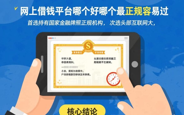 网上借钱平台哪个好哪个最正规
