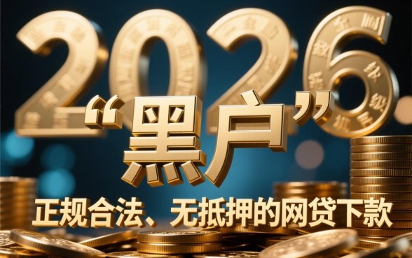 2026网贷黑户还有能下款的口子吗