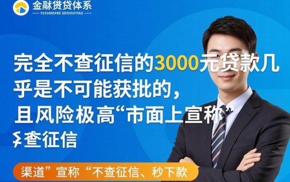 不查征信的3000小额贷款能下款吗
