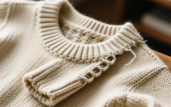 毛衣领口大了怎么缩小视频教程