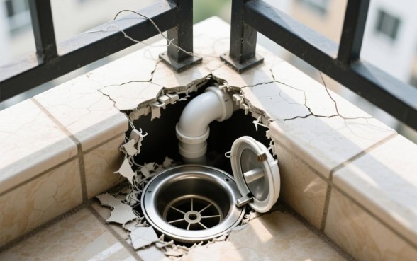 阳台下水道口子封了能打开吗