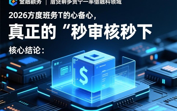 2026年实测秒审核秒下款的口子有哪些