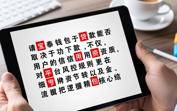 宝泰钱包下款有哪些情况你需要注意