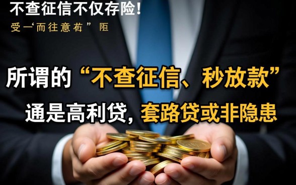 难道借钱不查征信就真的没有风险吗
