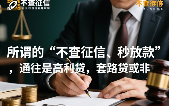 难道借钱不查征信就真的没有风险吗