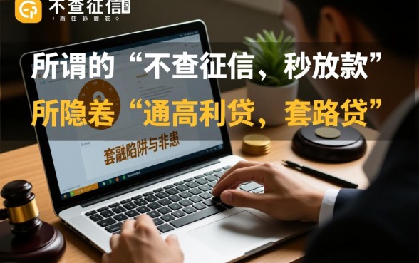 难道借钱不查征信就真的没有风险吗