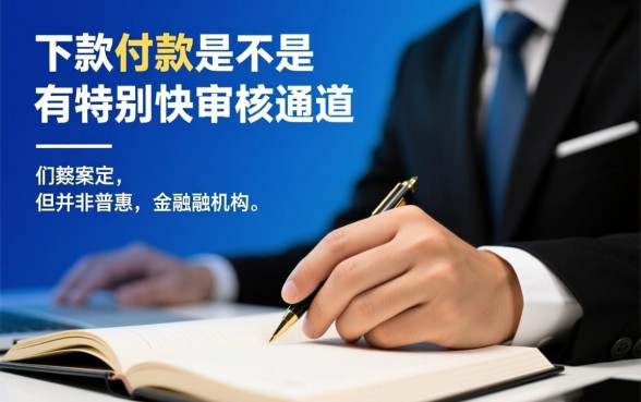 下款放款是不是有特别快的审核通道