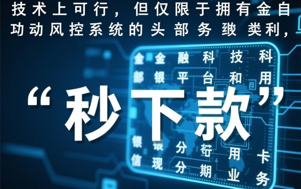 现在晚上能找到秒下款的贷款产品吗