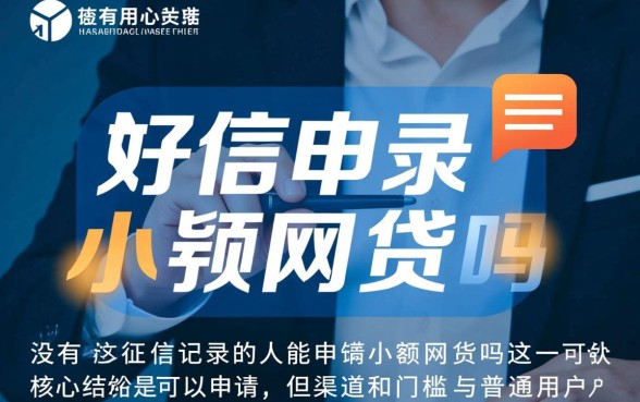没有征信记录的人能申请小额网贷吗