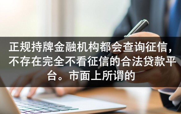 哪些贷款平台不看征信就能快速放款