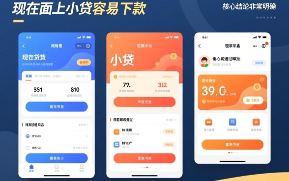 现在市面上有哪些小贷产品容易下款