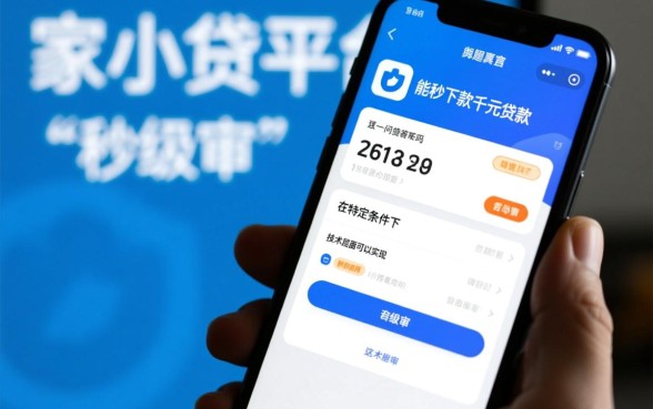 家小贷平台真的能秒下款千元贷款吗