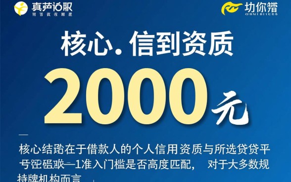 我能否通过这个口子借到2000元