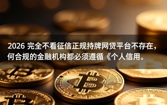 2026不看征信的正规网贷有哪些