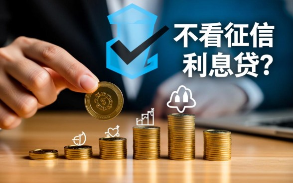 哪个网贷借钱不看征信的呢利息低点