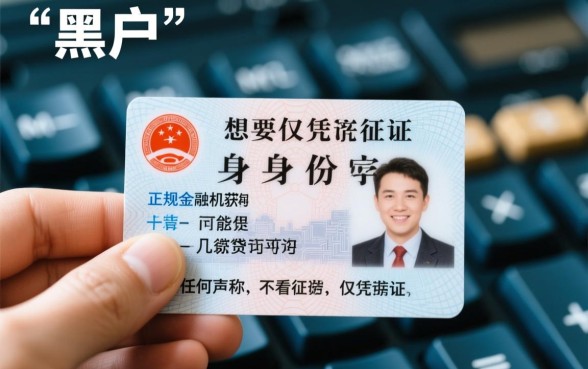 黑户哪个平台凭身份证贷款好贷一点