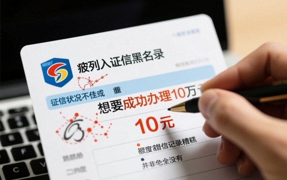 征信不好怎么借10万