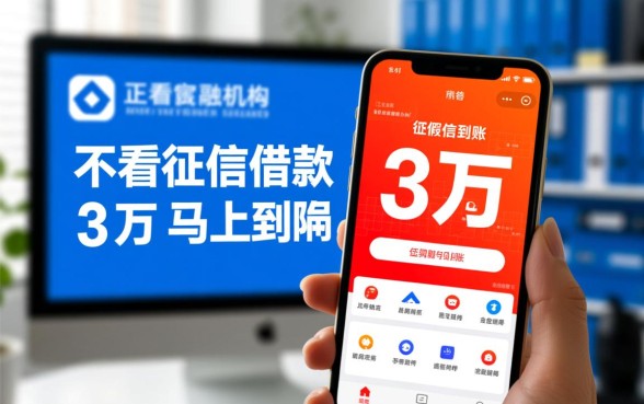 不看征信借款3万马上到账的app
