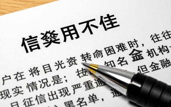 征信黑了怎么申请大牌借贷