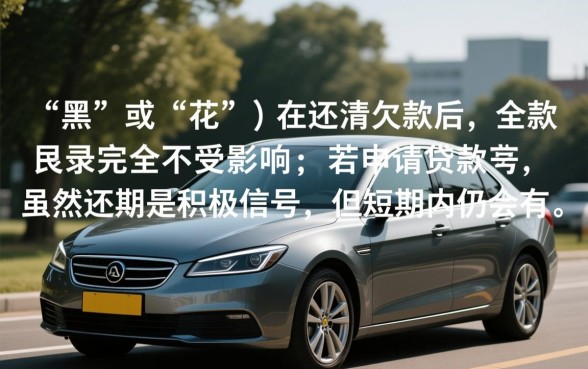 征信黑了还清了能买车吗