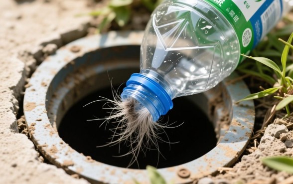 怎么用瓶子做下水道的口子视频教学