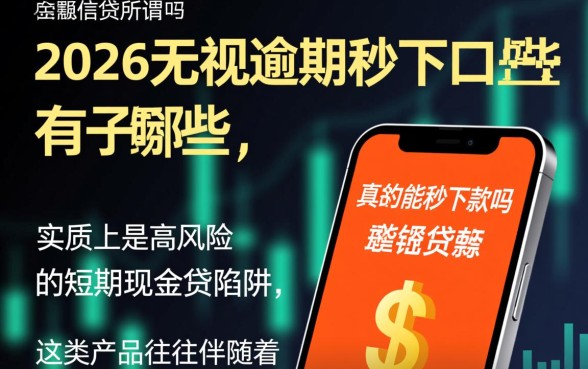 2026无视逾期秒下的口子有哪些