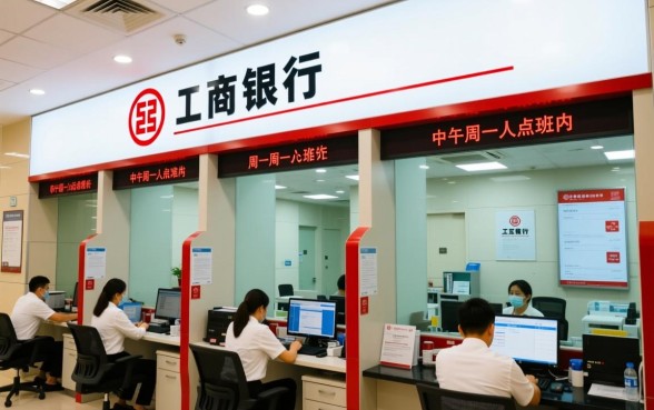 工商银行中午几点上班周一到周五的