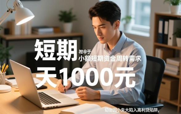 14天短期借款1000元怎么借