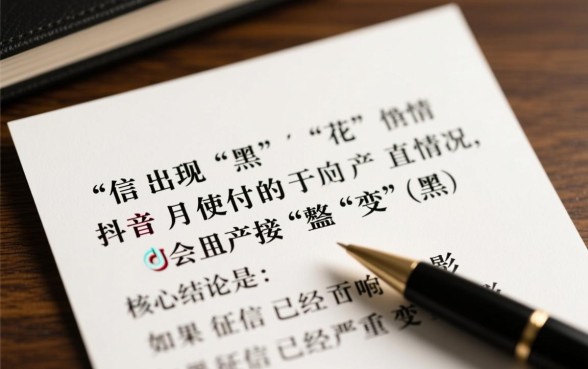 征信黑了抖音月付能用吗