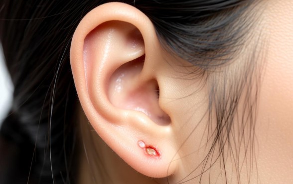 耳垂下方长了一道口子是什么引起的