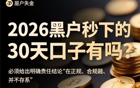 2026黑户秒下的30天口子有吗