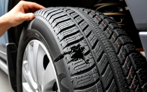 轮胎侧面口子漏气怎么整