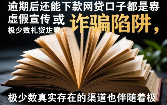 逾期后还能下款的网贷口子是真的吗