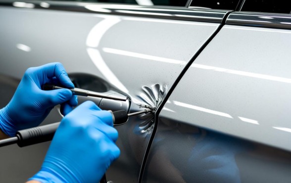 轿车车门上面一个口子怎么弄下来