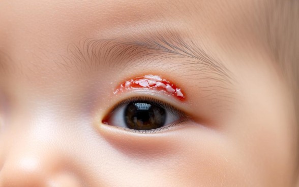 宝宝眼皮有口子几天结的痂会掉下来