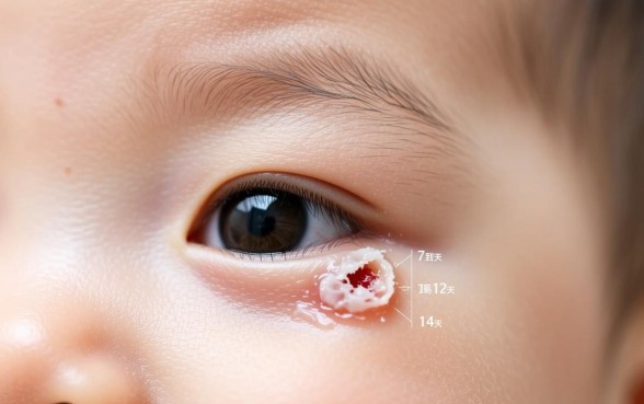 宝宝眼皮有口子几天结的痂会掉下来