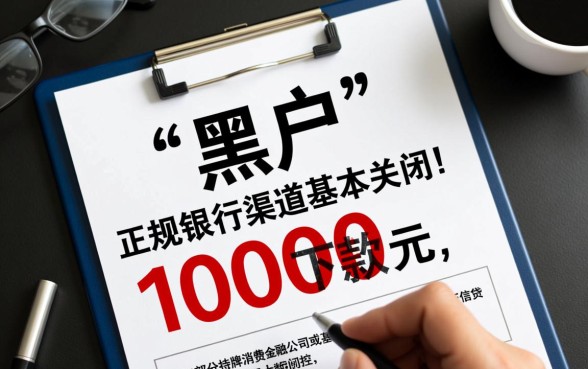 黑户有什么口子可以下款1000的