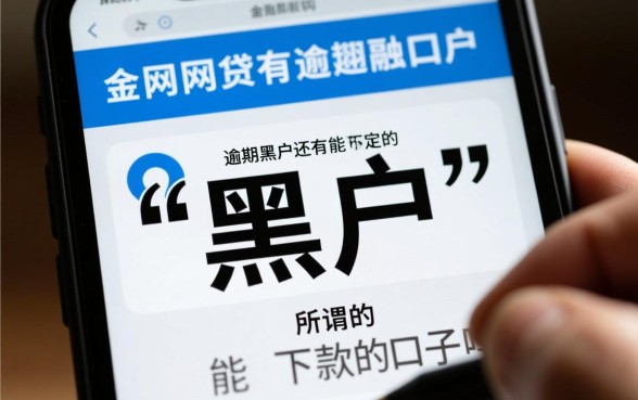 网贷有逾期黑户还有能下款的口子吗