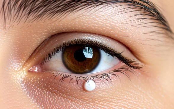 下眼皮末端有白色的小口子是什么病