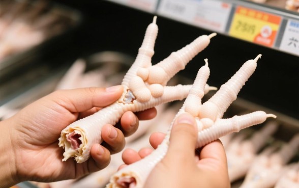 买的鸡爪子为啥爪子下边有个口子呢