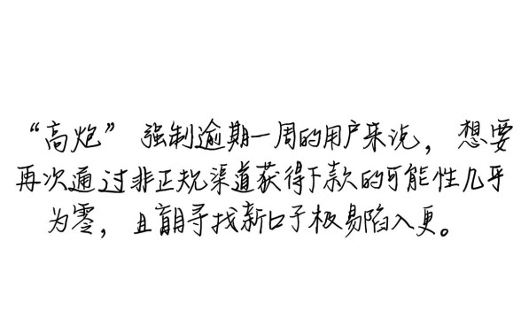 高炮强制一星期还有下款的口子吗