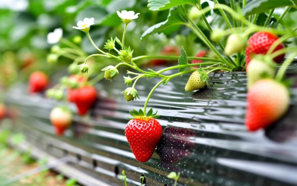 种草莓的筐下面是否要弄个小洞口子