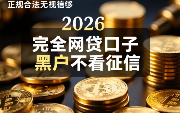 2026黑户网贷口子不看征信有吗