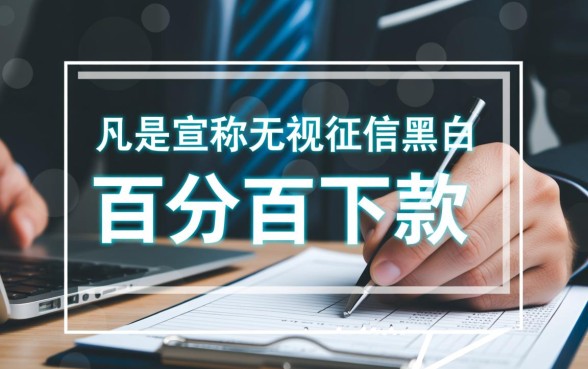 无视黑白的贷款口子202612月是真的吗