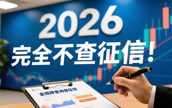 2026年有哪些贷款产品不查征信