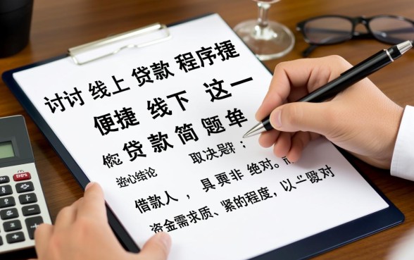线上贷款程序便捷还是线下贷款简单